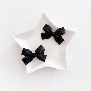 Girl Hair Clip Bow School Pair (GHP6327)